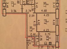 3-к квартира, 77 м², 1/10 эт.