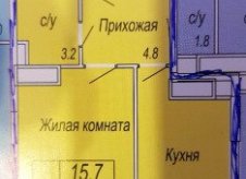 1-к квартира, 33 м², 8/25 эт.