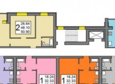 2-к квартира, 53 м², 7/10 эт.