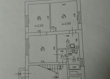 3-к квартира, 52 м², 1/2 эт.
