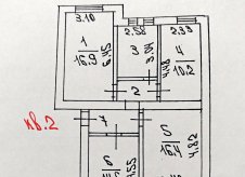 3-к квартира, 74 м², 1/2 эт.