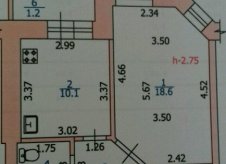 1-к квартира, 40 м², 7/9 эт.