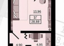 Студия, 29 м², 8/24 эт.