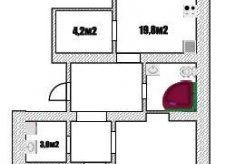 2-к квартира, 77.1 м², 9/14 эт.