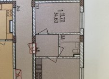 1-к квартира, 35 м², 1/3 эт.