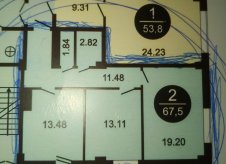 2-к квартира, 62.2 м², 14/20 эт.