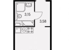 Студия, 22.6 м², 14/17 эт.